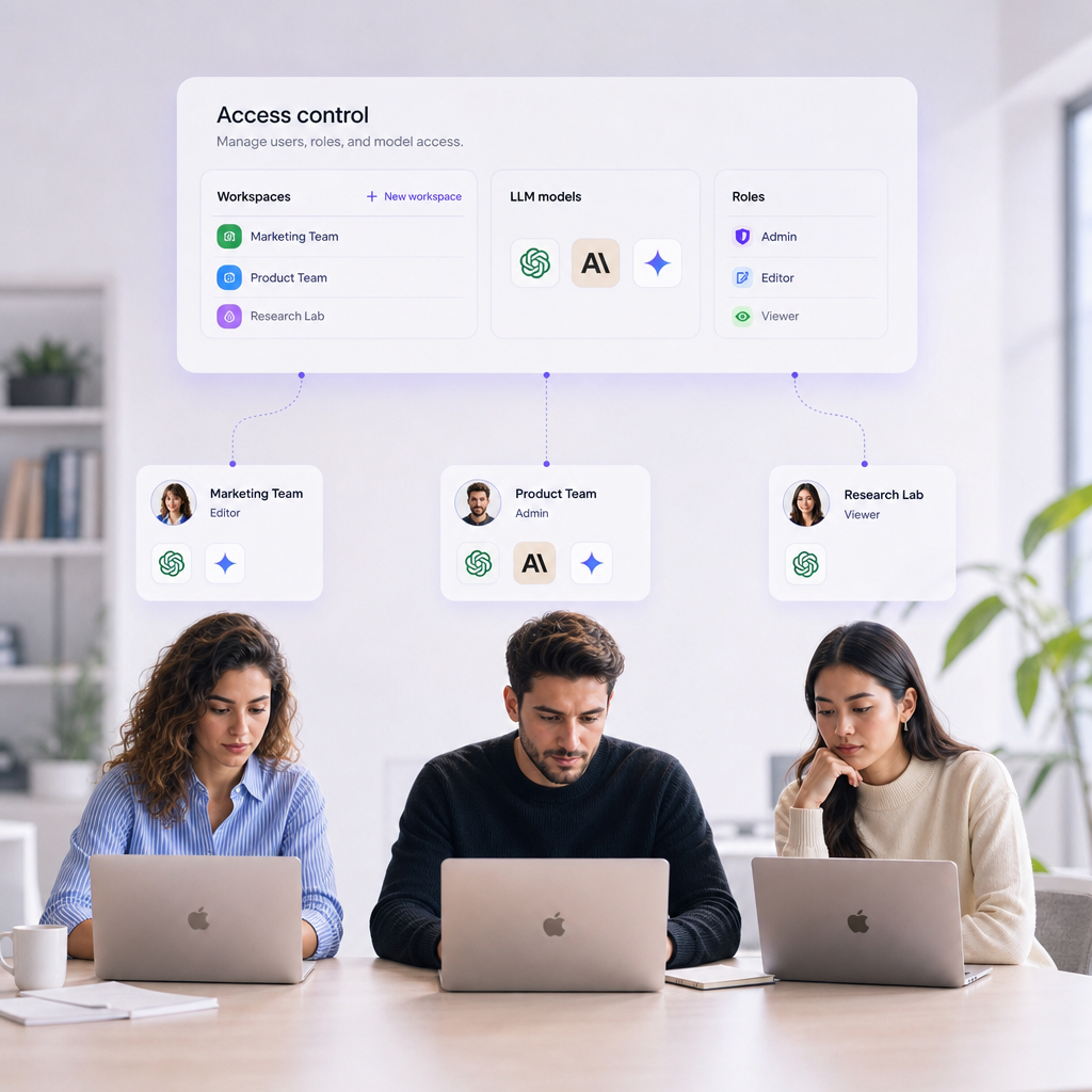 Role-based access and spend controls for operations teams in DIMA